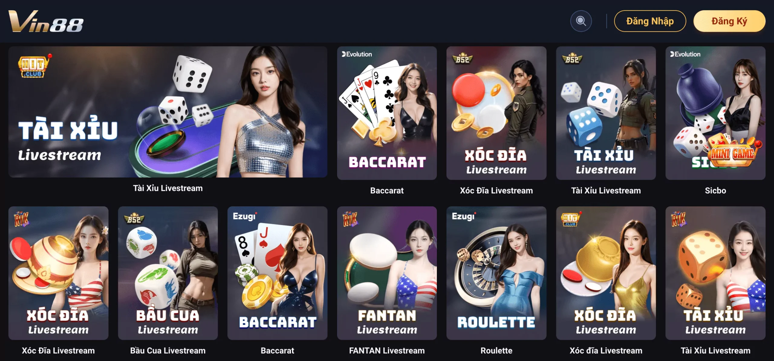 Vin88 - Sân Chơi Giải Trí Trực Tuyến Đẳng Cấp Hàng Đầu 2024 2 Sòng bài trực tuyến được đầu tư vô cùng chuyên nghiệp